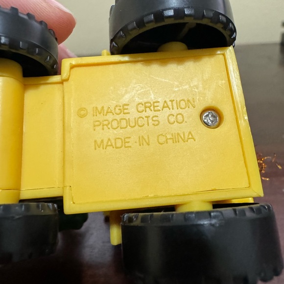 Kirkland Costco Christmas Image Creation Santa Yellow Tractor Holiday Ornament - Picture 6 of 6